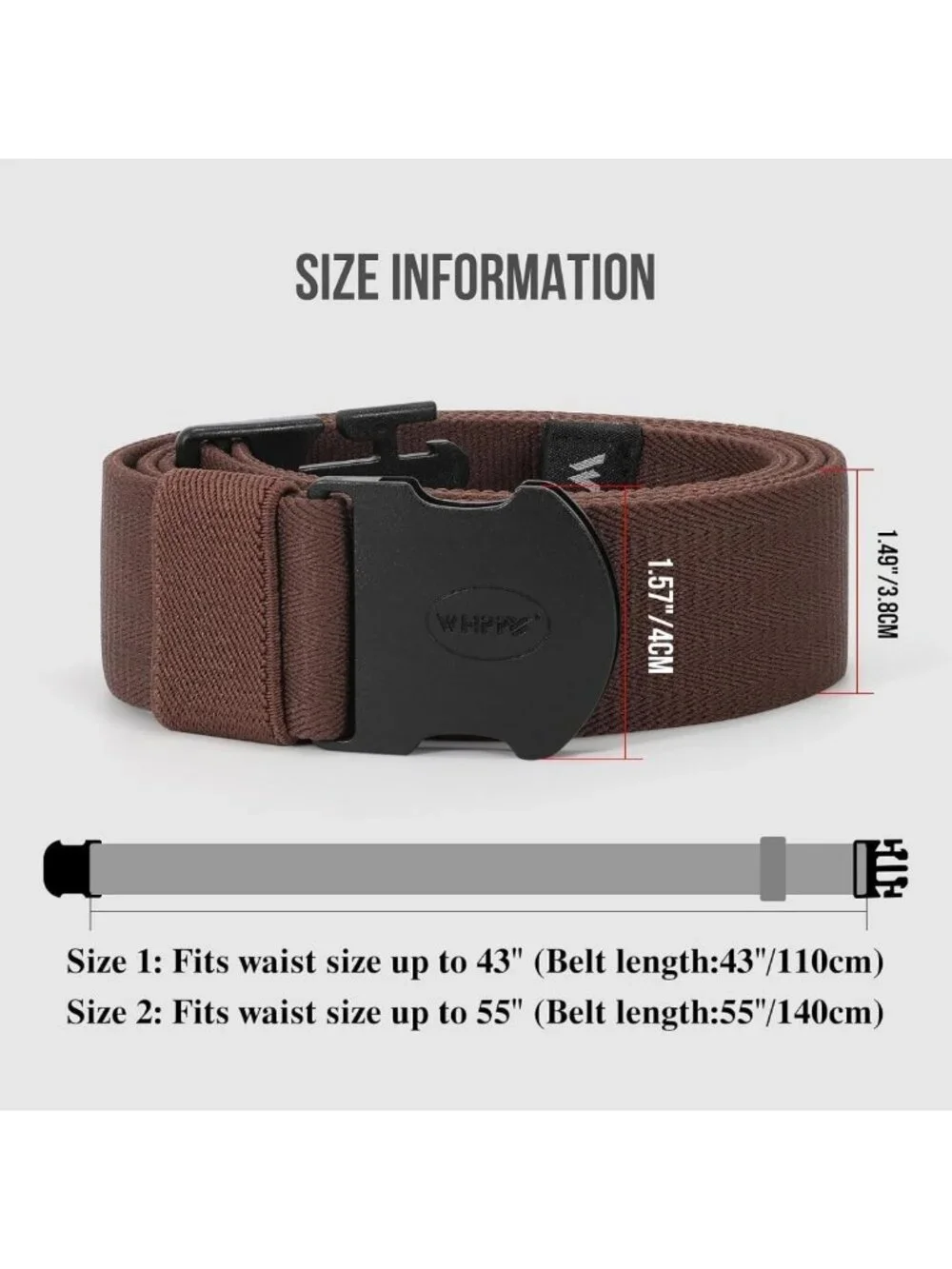 Unisex Elastic Stretch Adventure Belt - Adjustable Non-Metal Web Belt for Travel